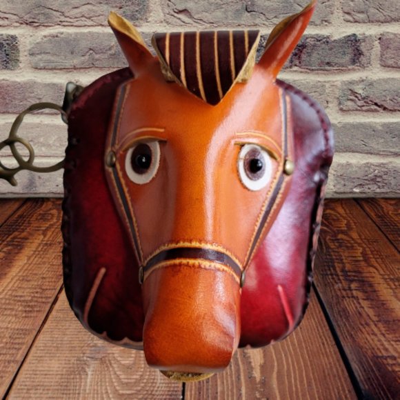 Horse Leather Wristlet Wallet Change Coin Purse Zip Closure Charm Western Pony - Picture 13 of 16